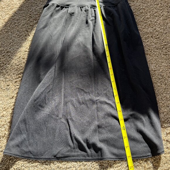 Athleta Trascend Mini Skirt Black Stretchy Ruched Size Medium - Picture 5 of 5